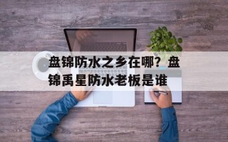 盘锦防水之乡在哪？盘锦禹星防水老板是谁