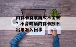内存卡有歌曲放不出来？小音响插内存卡放不出来怎么回事
