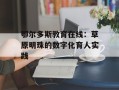 鄂尔多斯教育在线：草原明珠的数字化育人实践