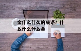 金什么什么的成语？什么什么什么金