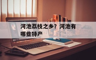 河池荔枝之乡？河池有哪些特产