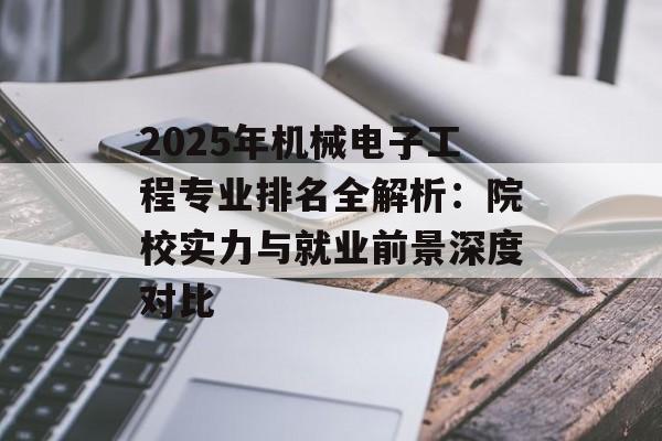2025年机械电子工程专业排名全解析：院校实力与就业前景深度对比-第1张图片-